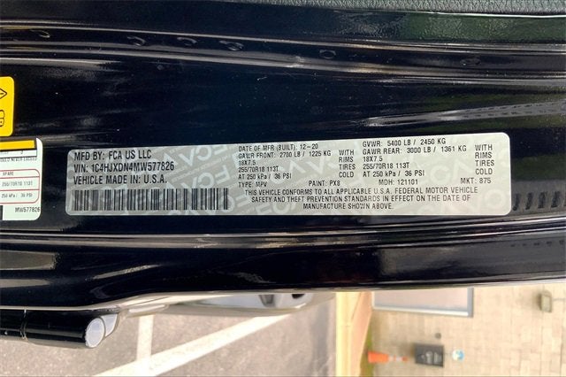 2021 Jeep Wrangler Unlimited 80th Anniversary