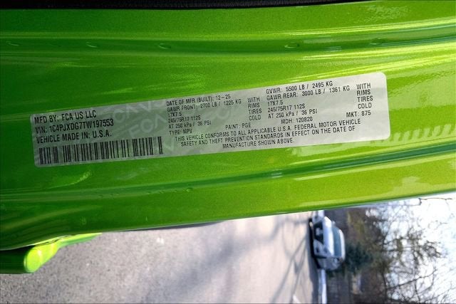 2026 Jeep Wrangler Sport S