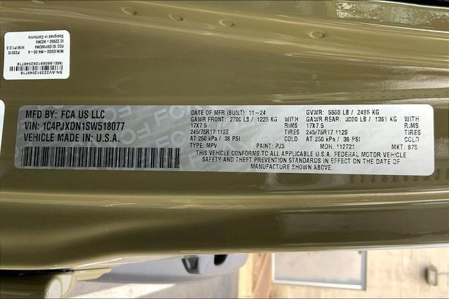 2025 Jeep Wrangler Sport S