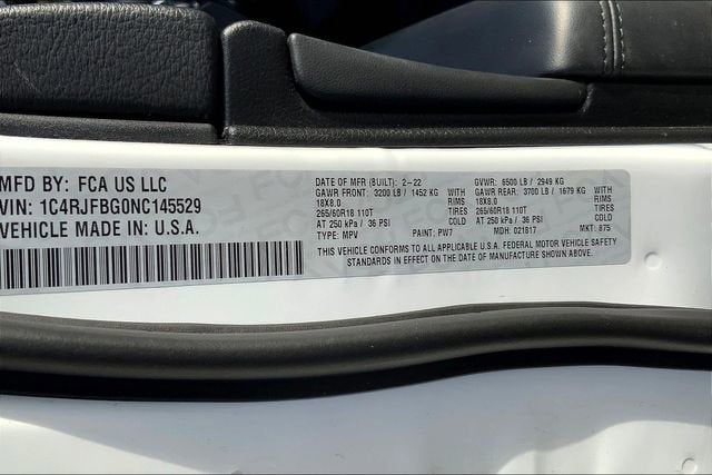 2022 Jeep Grand Cherokee WK Limited