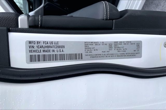 2026 Jeep Grand Cherokee Limited Reserve