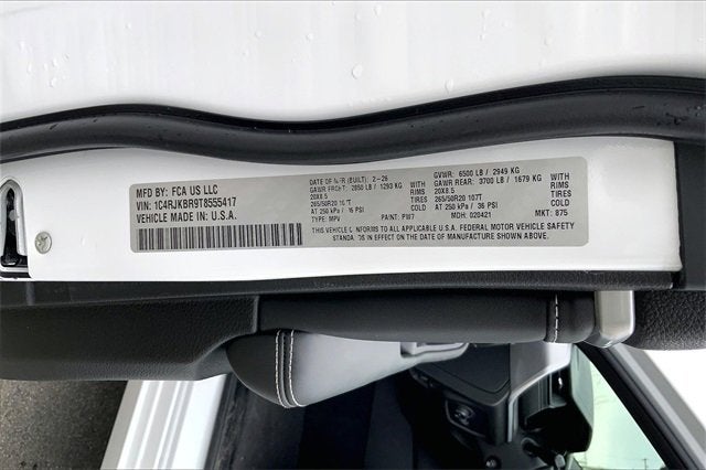 2026 Jeep Grand Cherokee L Limited Reserve