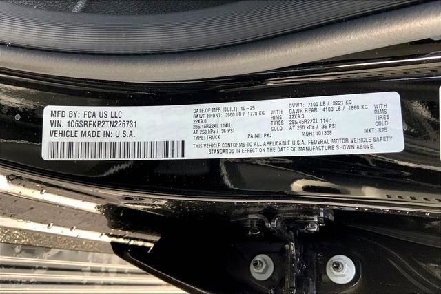 2026 RAM 1500 Tungsten