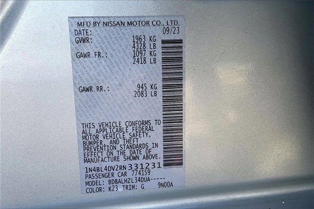 2024 Nissan Altima 2.5 SV