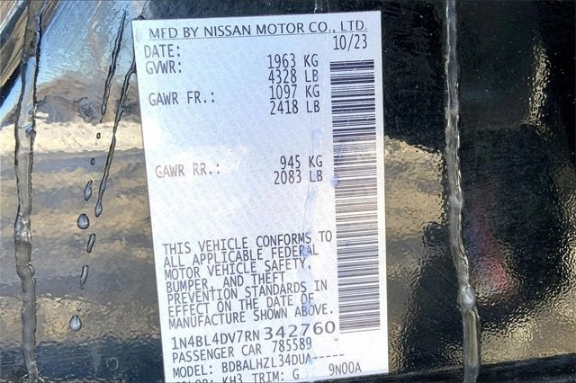 2024 Nissan Altima 2.5 SV