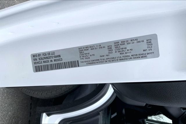 2026 RAM ProMaster Cargo Van Tradesman