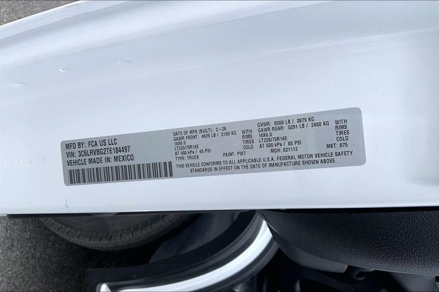 2026 RAM ProMaster Cargo Van Tradesman