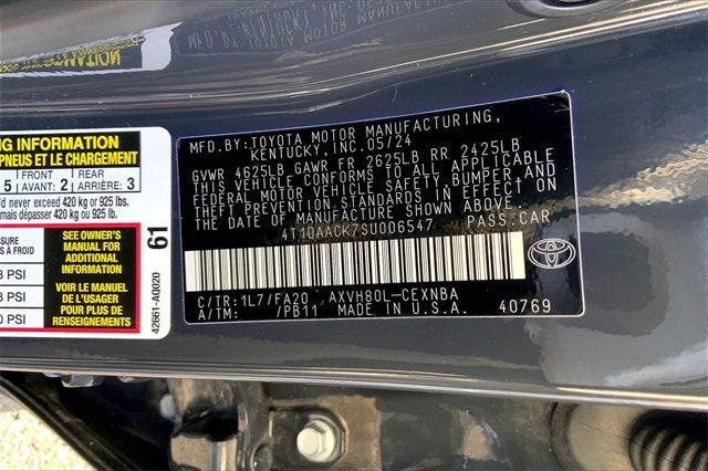 2025 Toyota Camry LE